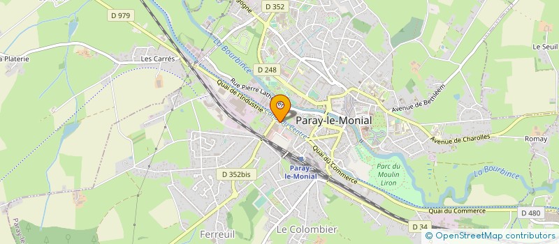 localisation de l'entreprise FAUCHON BAUDOT à PARAY-LE-MONIAL