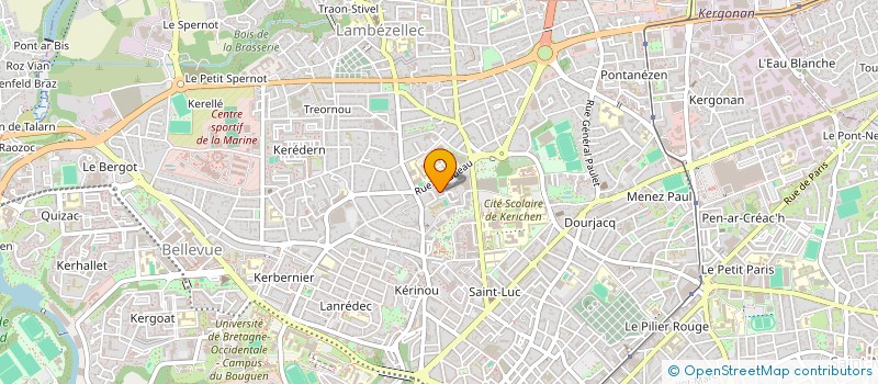 localisation de l'entreprise FAUCHON D & H  BREST