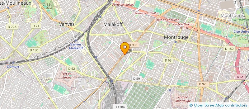 localisation de l'entreprise FAUCIGNY-GLIERES FIBRE  MONTROUGE