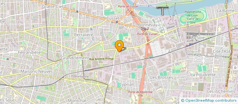 localisation de l'entreprise FAUCON BLANC  VILLEURBANNE