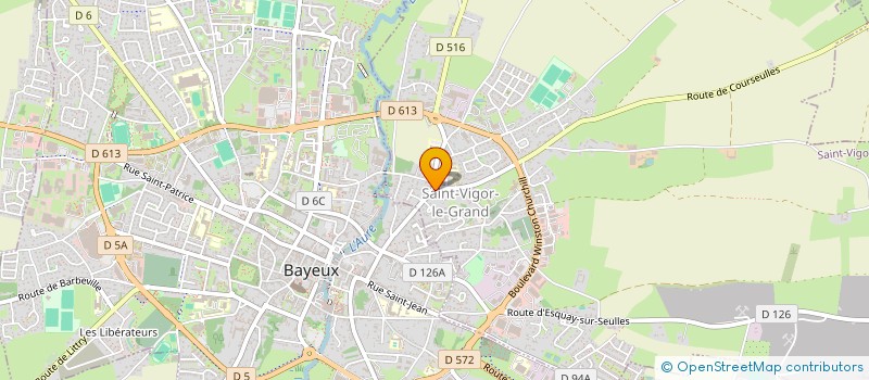 localisation de l'entreprise FAUCON - LETELLIER  SAINT-VIGOR-LE-GRAND