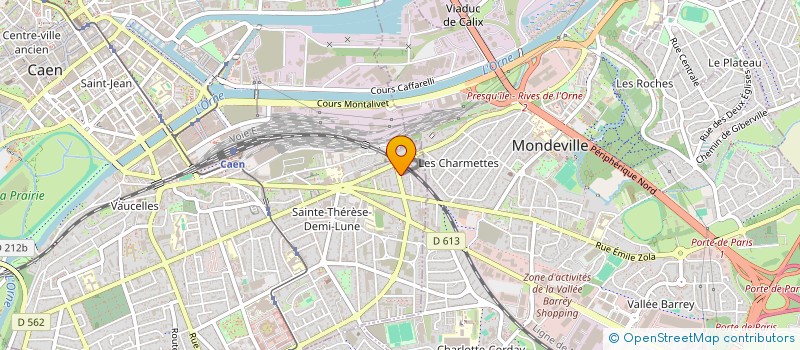 localisation de l'entreprise FAUCON MOTOCULTURE à CAEN
