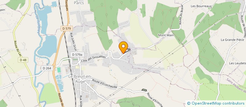 localisation de l'entreprise FAUCON PLOMBERIE  LE BREUIL-EN-AUGE