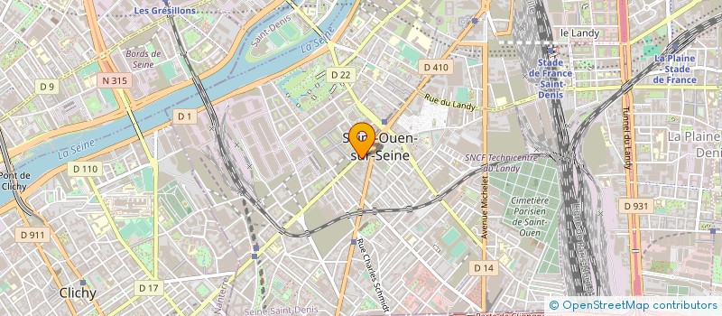 localisation de l'entreprise FAUCON SYSTEMS à SAINT-OUEN-SUR-SEINE