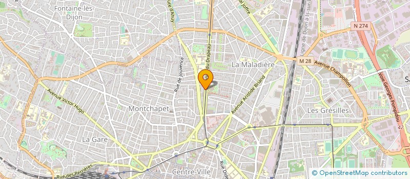 localisation de l'entreprise FAUCONNET 33 à DIJON