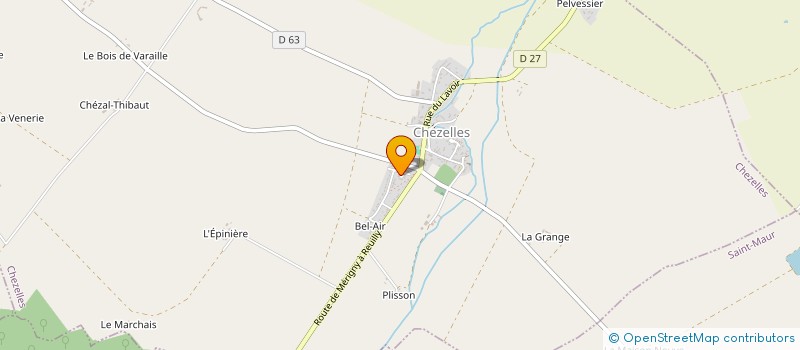 localisation de l'entreprise FAUCONNIER à CHEZELLES