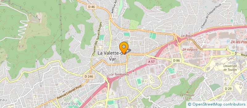 localisation de l'entreprise FAUCONNIER IMMOBILIER à LA VALETTE-DU-VAR