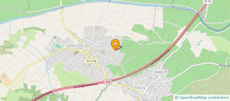 localisation de l'entreprise FAUDOT BEL-CHAPELAIN  SALLES-D'AUDE