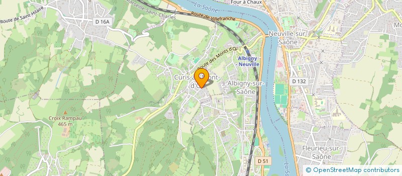 localisation de l'entreprise FAUGAVI  CURIS-AU-MONT-D'OR