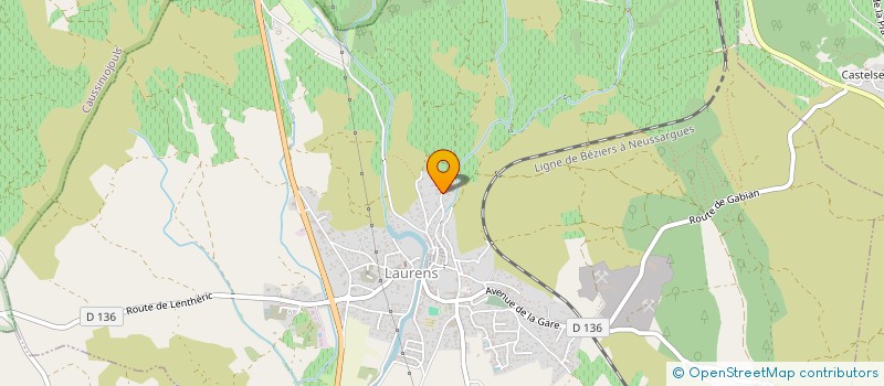 localisation de l'entreprise FAUGERES DECOR  LAURENS