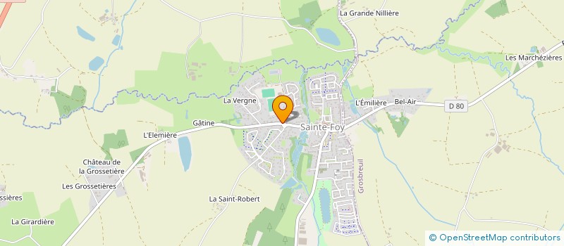 localisation de l'entreprise FAUGERON CONSTRUCTION à SAINTE-FOY