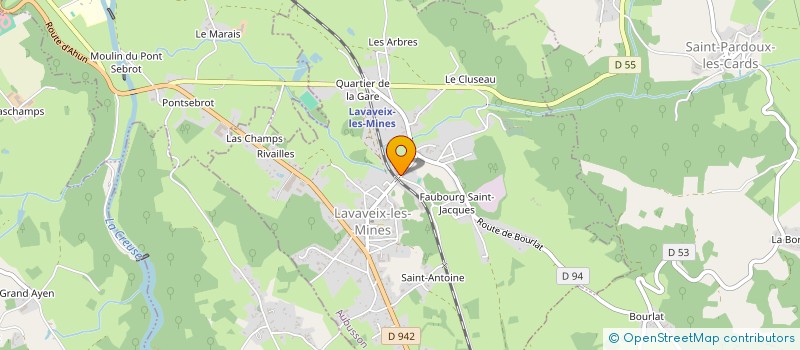 localisation de l'entreprise FAUGERON - GATHIER à LAVAVEIX-LES-MINES