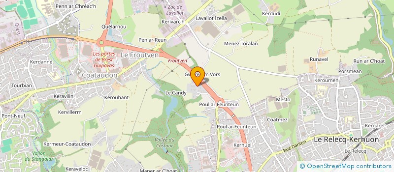 localisation de l'entreprise FAUJOUR D  GUIPAVAS