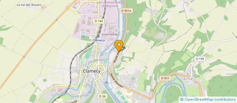localisation de l'entreprise FAULIN LA RAGONNERIE à CLAMECY