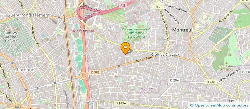 localisation de l'entreprise FAUN à MONTREUIL