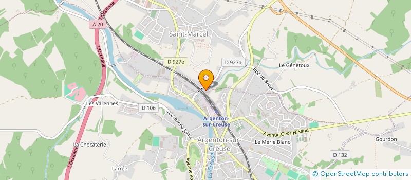 localisation de l'entreprise FAUNE 36 à ARGENTON-SUR-CREUSE