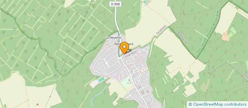 localisation de l'entreprise FAUNE ET FLORE AQUATIQUES DE LORRAINE  LIVERDUN