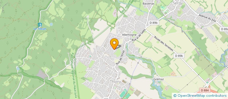 localisation de l'entreprise FAUNE ET NATURE  THOIRY