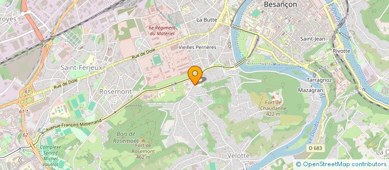 localisation de l'entreprise FAUNE INNOV à BESANCON