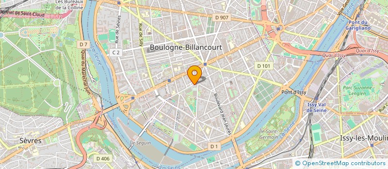 localisation de l'entreprise FAUNE SAUVAGE & BIODIVERSITE - FSB à BOULOGNE-BILLANCOURT