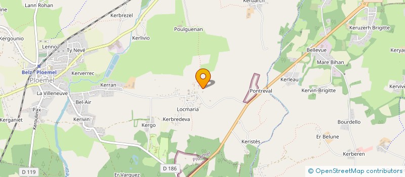 localisation de l'entreprise FAUNIBAT  PLOEMEL