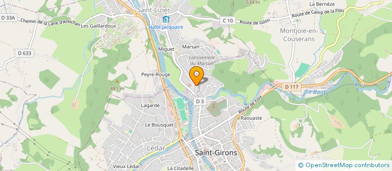 localisation de l'entreprise FAUR à SAINT-LIZIER