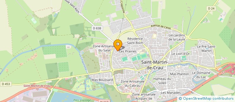 localisation de l'entreprise FAURCAM à SAINT-MARTIN-DE-CRAU