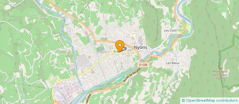 localisation de l'entreprise FAURE à NYONS