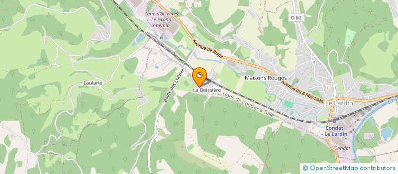 localisation de l'entreprise FAURE  LA CHAPELLE-AUBAREIL