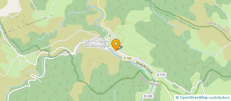 localisation de l'entreprise FAURE ABEILLON ET CIE  SAINT-CIRGUES-EN-MONTAGNE