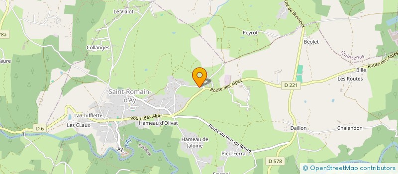 localisation de l'entreprise FAURE BAYLE NOTRE 4L  SAINT-ROMAIN-D'AY