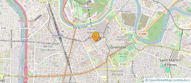 localisation de l'entreprise FAURE-BRAC  GRENOBLE