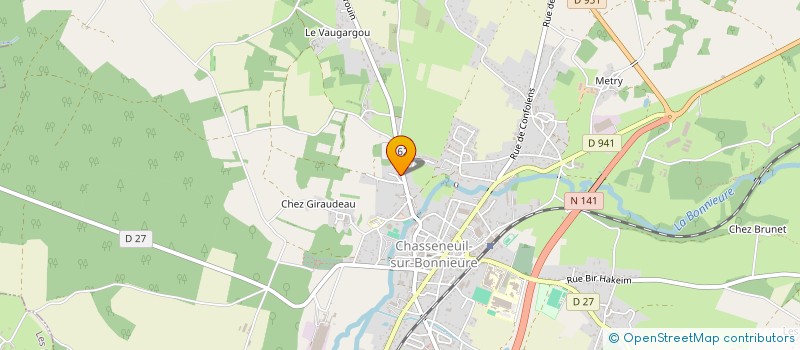 localisation de l'entreprise FAURE EMBAL' à CHASSENEUIL-SUR-BONNIEURE
