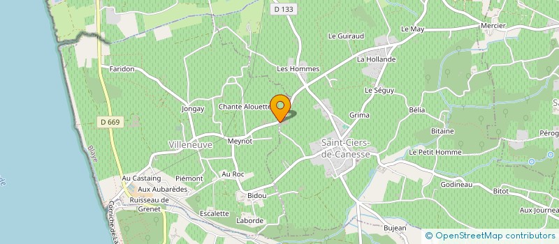 localisation de l'entreprise FAURE ESTATES  SAINT-CIERS-DE-CANESSE