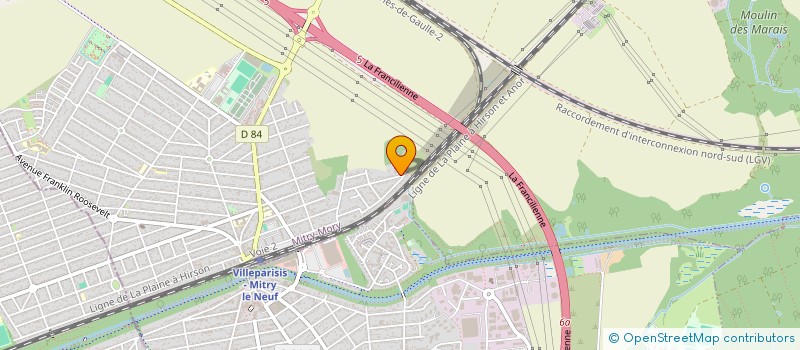 localisation de l'entreprise FAURE ET ASSOCIES  MITRY-MORY