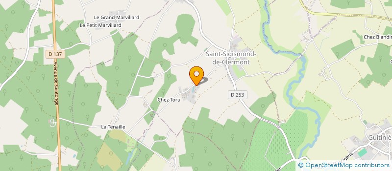 localisation de l'entreprise FAURE ET FILLES à SAINT-SIGISMOND-DE-CLERMONT