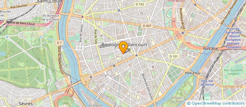 localisation de l'entreprise FAURE HOLDING à BOULOGNE-BILLANCOURT