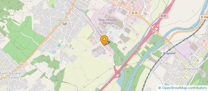 localisation de l'entreprise FAURE INGENIERIE SA à BERNIN