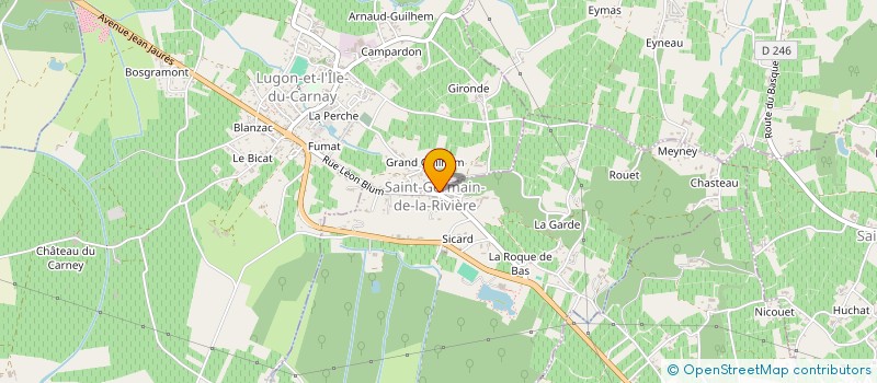 localisation de l'entreprise FAURE INSTRUMENTATION à SAINT-GERMAIN-DE-LA-RIVIERE