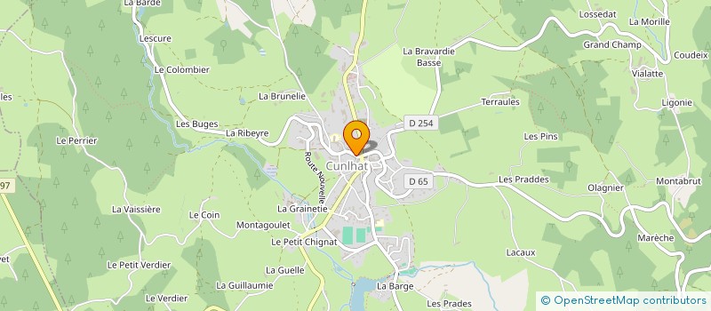 localisation de l'entreprise FAURE JEAN PAUL- RAYMOND NICOLE  CUNLHAT