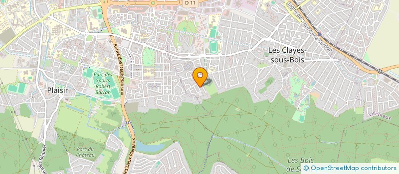 localisation de l'entreprise FAURE OUDIN à LES CLAYES-SOUS-BOIS