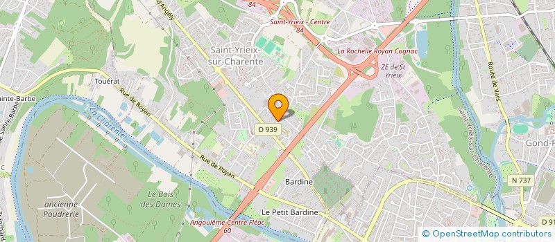 localisation de l'entreprise FAURE-PRADIER REGROUPEMENT à SAINT-YRIEIX-SUR-CHARENTE