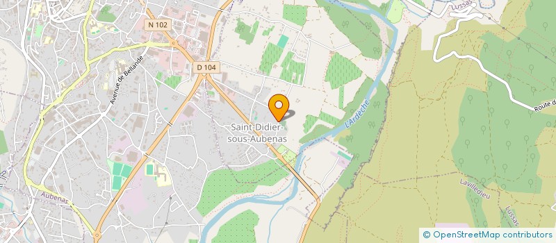 localisation de l'entreprise FAURE RENE ET FAURE HUGUETTE  SAINT-DIDIER-SOUS-AUBENAS