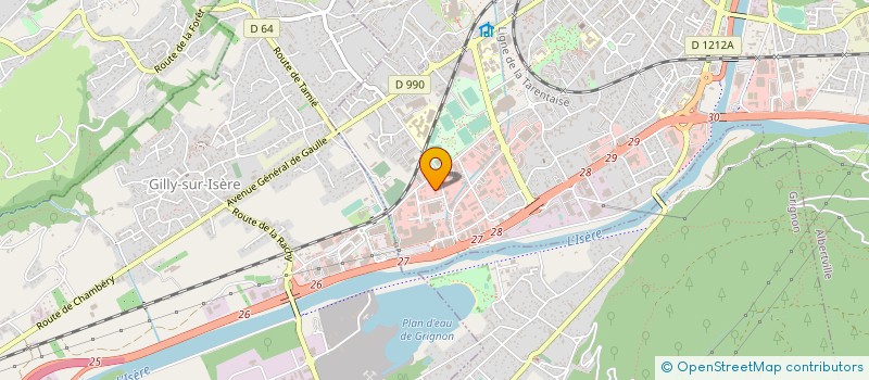 localisation de l'entreprise FAURE SAVOIE  ALBERTVILLE