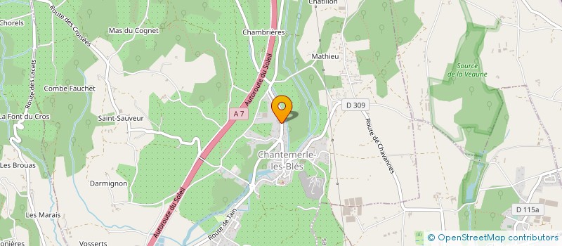 localisation de l'entreprise FAURE STOCKAGE à CHANTEMERLE-LES-BLES