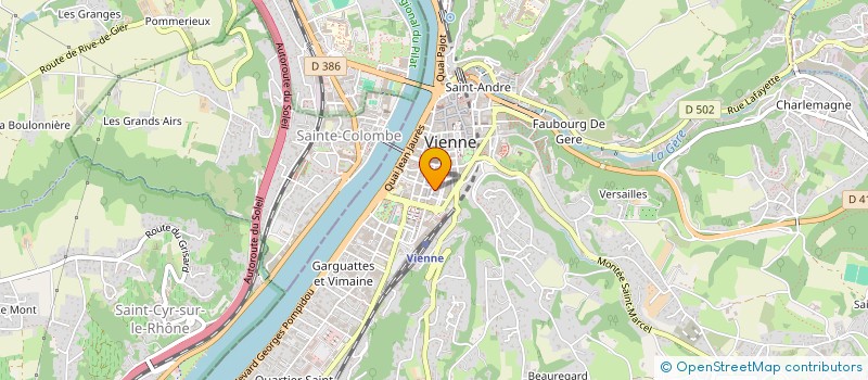 localisation de l'entreprise FAURE TOURISME à VIENNE