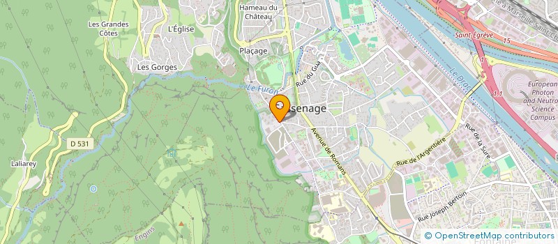 localisation de l'entreprise FAURE - VERCORS  SASSENAGE