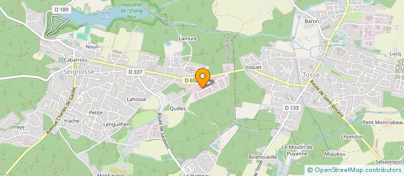 localisation de l'entreprise FAURE WOOD MENUISERIE  SEIGNOSSE