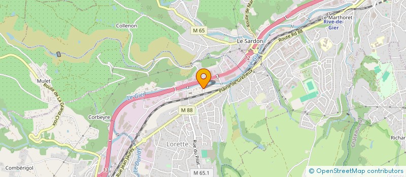 localisation de l'entreprise FAURE YVON à LORETTE