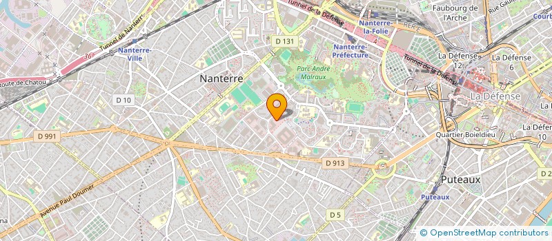 localisation de l'entreprise FAURECIA SEATING VILLERS à NANTERRE